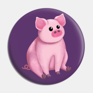 Cute Pink Pig Pin