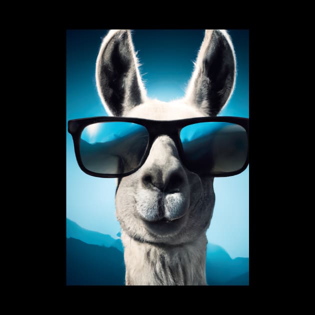 Llama with Sunglasses by maxcode