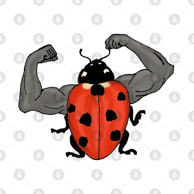 Bodybuilder Ladybug by NightmareCraftStudio