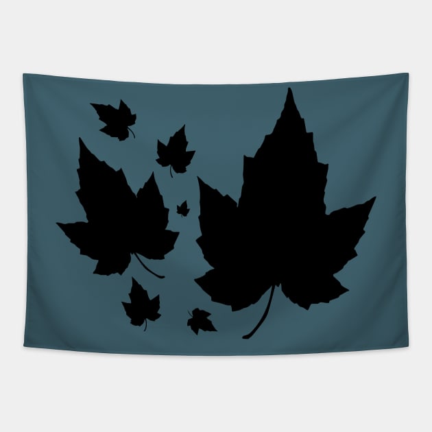 Beautiful Maple leaves silhouettes Tapestry by DiegoCarvalho