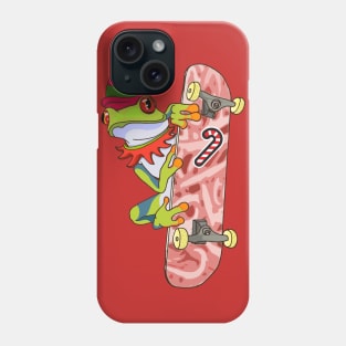 Elf Frog on Skateboard Phone Case