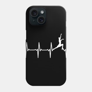 Figure Skate Heartbeat Gift For Figure Skaters Phone Case