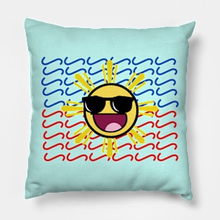 Laughing Emoji Sun / Baybayin word HA HA HA.... Pillow