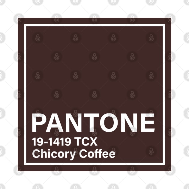 PANTONE 19-1419 TCX Chicory Coffee by princessmi-com