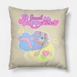 Jewel Poppettes 80s Retro Kawaii Girls Cartoon Anime Tee Pillow