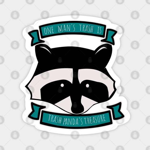 Trash Panda's Treasure Magnet by nonbeenarydesigns