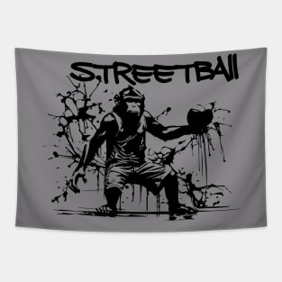 Streetball Monkey Tapestry