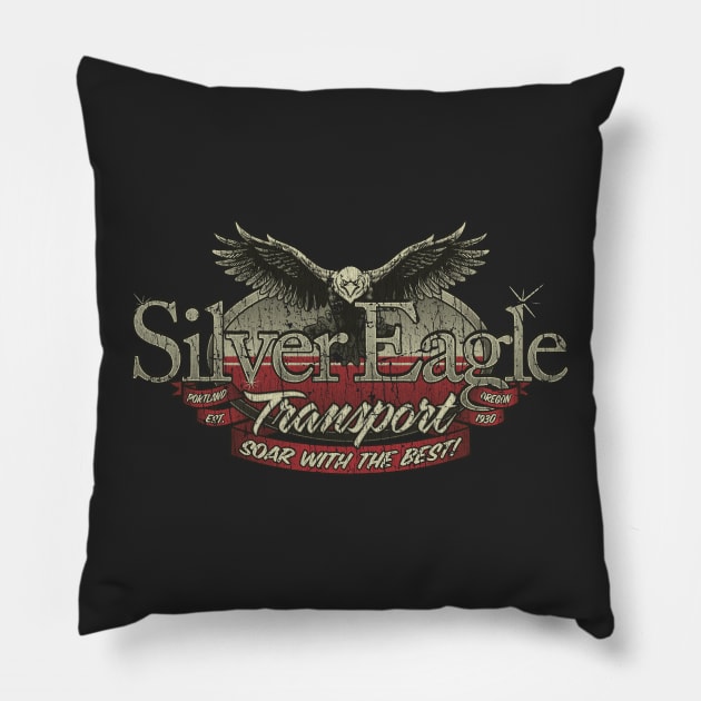 Silver Eagle Transport 1930 Pillow by JCD666