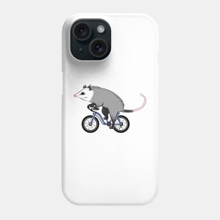 Happy Opossum Riding a Bicycle Phone Case