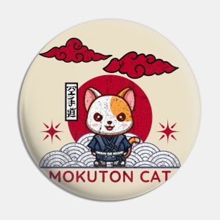 cat samurai Pin