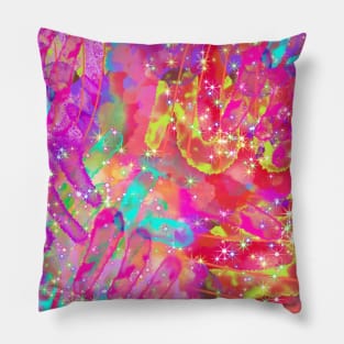 Vibrant Overlapping Lines Pillow