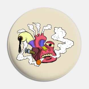 Damaged Heart Pin