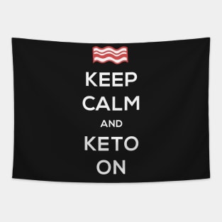 Keep Calm And Keto On Tapestry