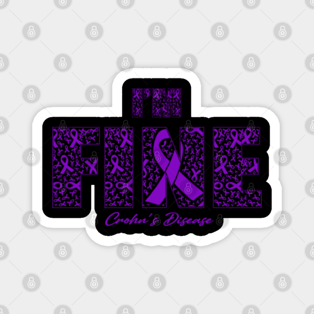 Crohn's Disease Awareness FINE Ribbon Crohns Disease TeePublic