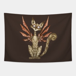 Steampunk Cat Tapestry
