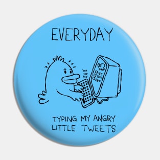 Angry Little Tweets Pin