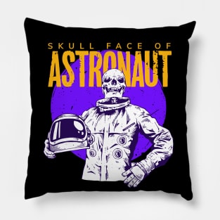 Skull face astronaut Pillow