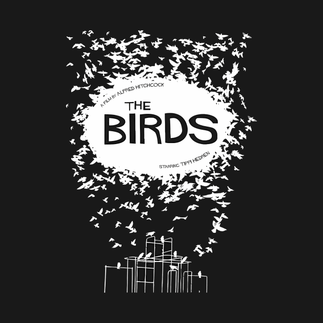 The Birds by Hitchcock Black by teereks