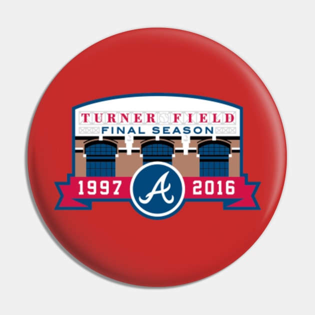 Turner Field Final Season 1997-2016 - Bravos - Pin