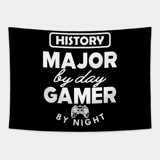 History major by day gamer by night Tapestry