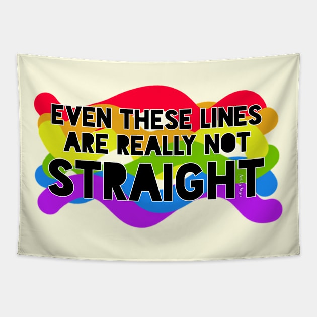 Not even these lines are straight. Tapestry by Art by Veya