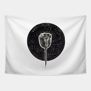 Black Tulip Tapestry