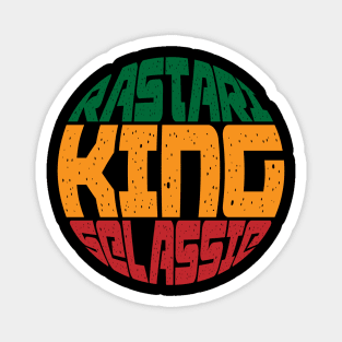 King Selassie Circle Magnet