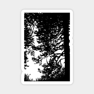 Pine trees Magnet