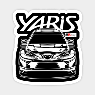 WRC Toyota Yaris Gazoo Racing (White Print) Magnet