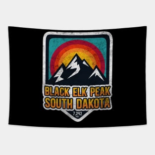 Vintage Black Elk Peak South Dakota Sunset Tapestry