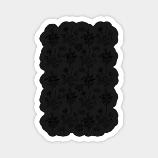 Classic Vintage Floral Pattern Magnet