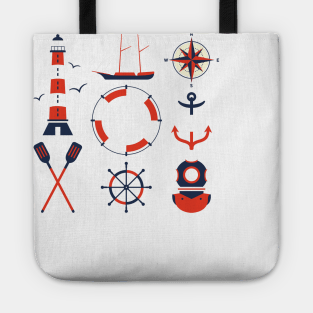 Nautical Icons Tote