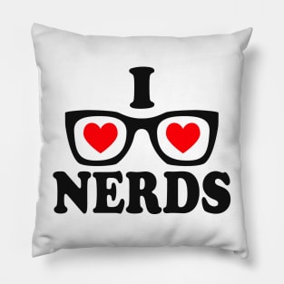 I Love Nerds Pillow