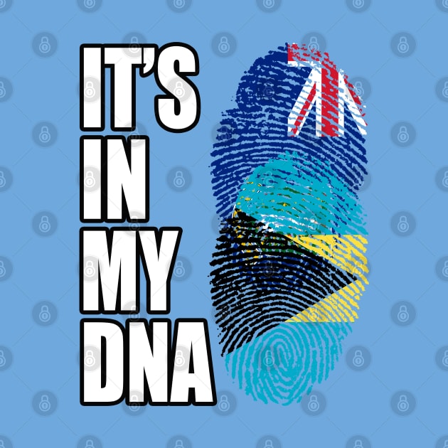 Bahamian And Virgin Islander Mix DNA Flag Heritage by Just Rep It!!