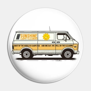 Sunshine Carpet Cleaners - Retro Panel Van Pin