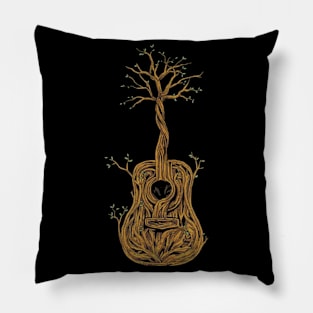 guitar root wood Pillow