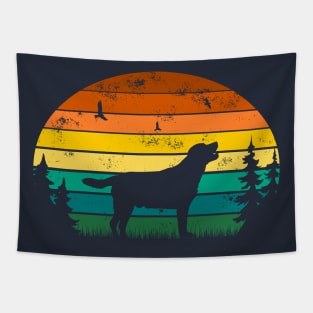 Labrador Golden Retriever Retro Designs Tapestry