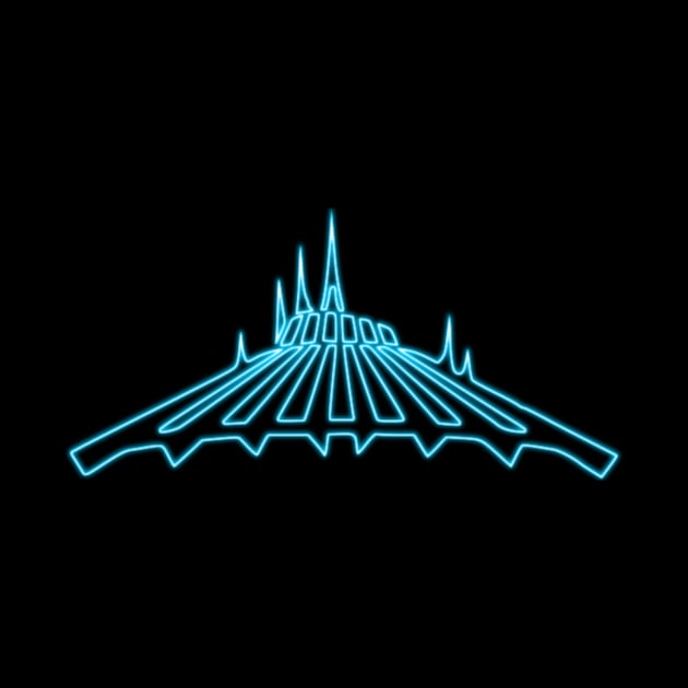 Neon Space Mountain by ThisIsFloriduhMan