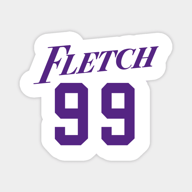 FLETCH 99 LA Lakers Style - Purple/White Magnet by Simontology