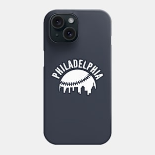 Philadelphia Baseball Skyline Retro Vintage Distressed Phone Case