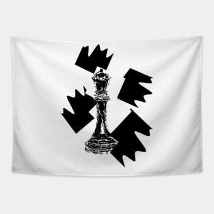 Chess queen design Tapestry
