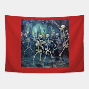 Skeleton Dance: Cemetary Disco Tapestry