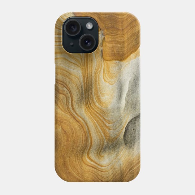 Geology Lines Sandstone Rock Weathering Liesegang Rings Phone Case by ernstc