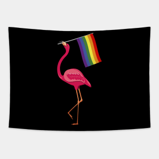 Flamingo Rainbow Flag LGBT Gay Pride Lesbian Tapestry