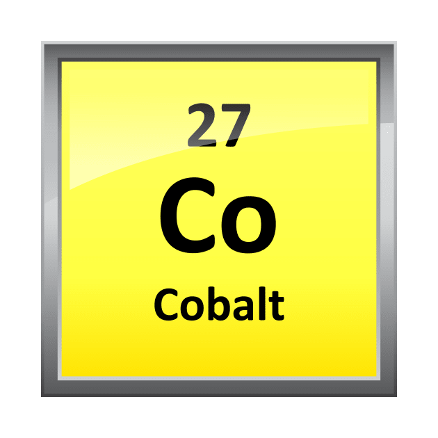 Cobalt Element Symbol - Periodic Table by sciencenotes