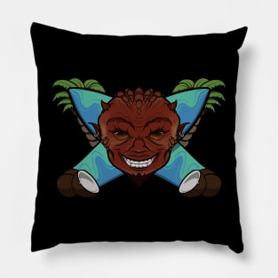 Surfing Devil (no caption) Pillow