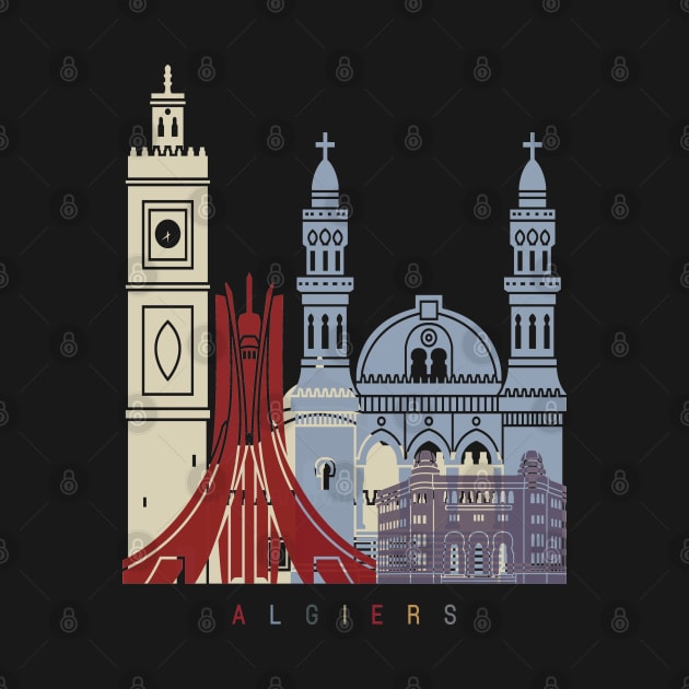 Algiers skyline poster by PaulrommerArt