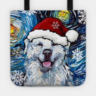 Great Pyrenees Santa Tote