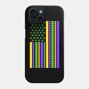 Mardi Gras Flag - New Orleans Phone Case