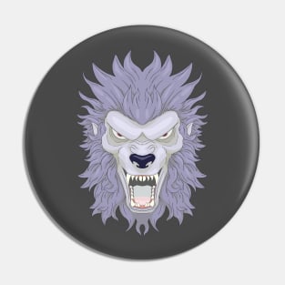 Blue Werewolf Pin